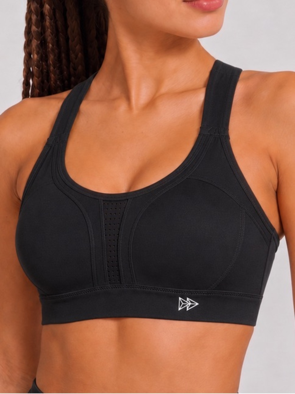 Yvette Power Adjustable Crisscross Padded Running Bra Sz Small